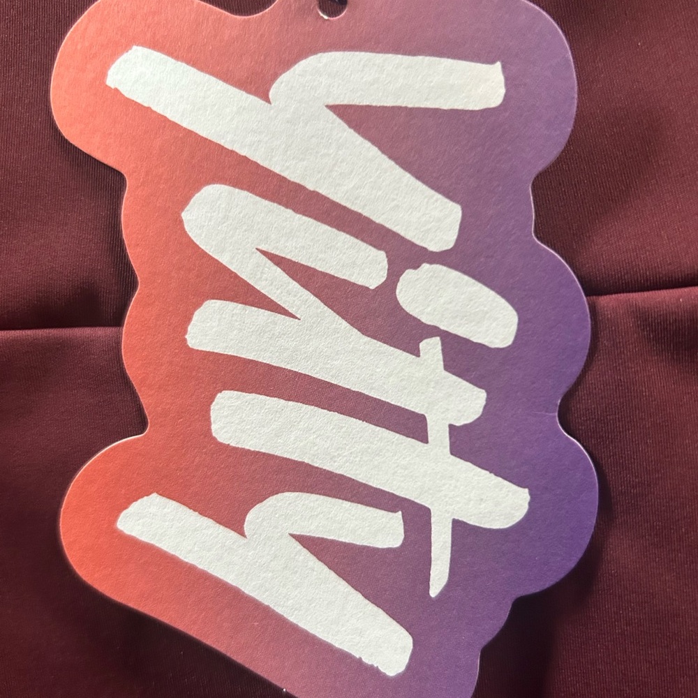 Fabletics Burgundy Activewear with Gradient Tag Xsmall